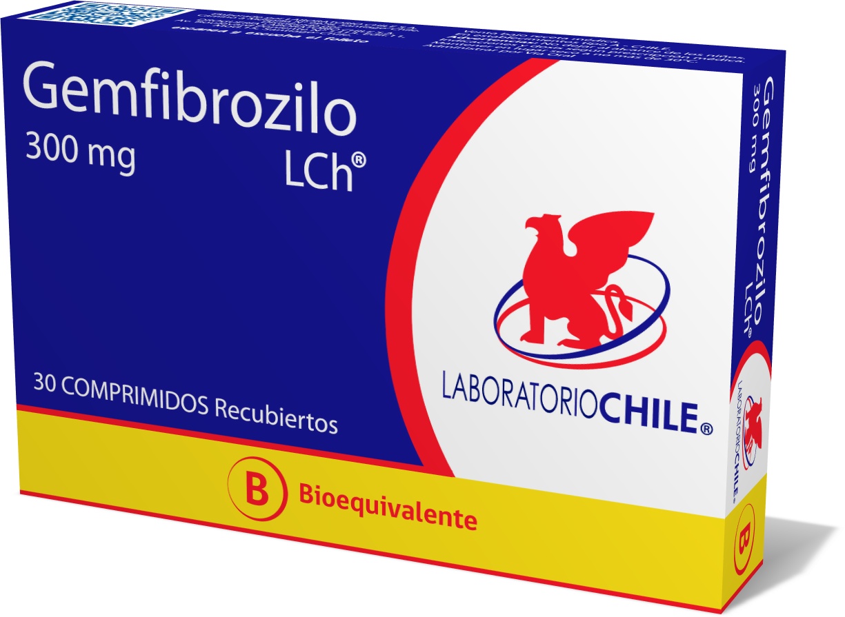 Gemfibrozilo 300 MG X 30 COMPRIMIDOS RECUBIERTOS